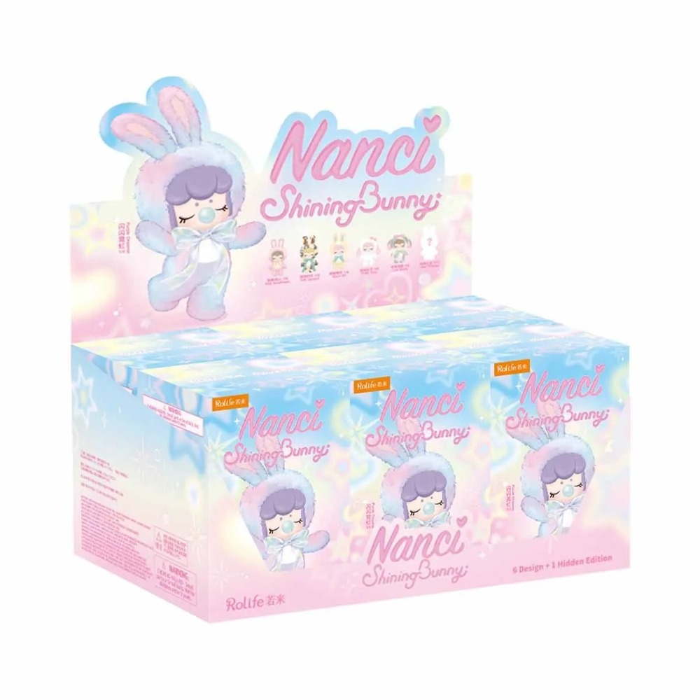 Nanci Shining Bunny Blind Box Series Full Set Sealed Case 6 Packs NEW Rolife